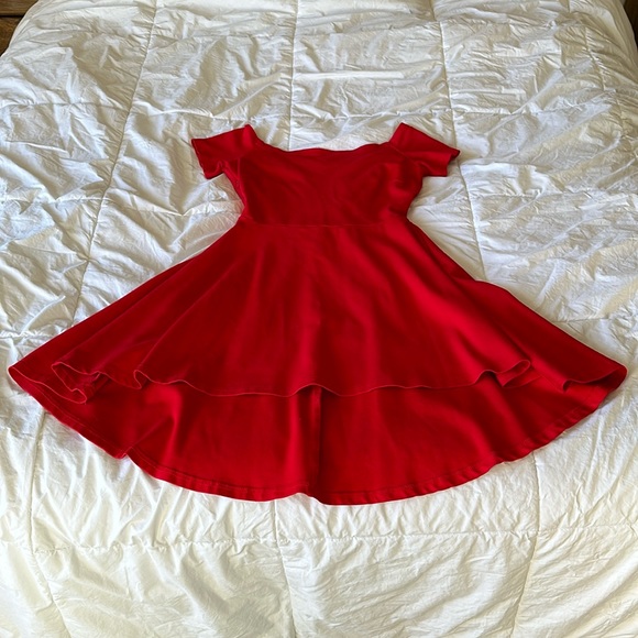 Red High-Low Skater Dress size Small - Picture 6 of 7